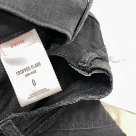 Express Women's Black Jeans cropped high rise size 0 - Picture 6 of 8